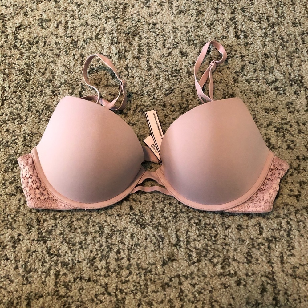 Victoria’s Secret Pink Padded Plunge Wired Bra Size 34C